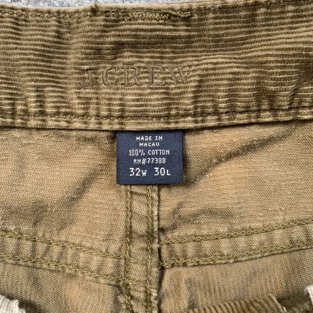 J Crew Pants Mens 32 Vintage Cord Straight Leg Mid Rise 5 Pocket Corduroy Chino